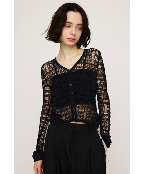 MESH KNIT カーディガン
