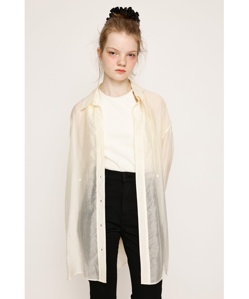 SHEER BACK TUCK シャツ