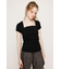SQUARE NECK CUT トップス