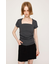 SQUARE NECK CUT トップス