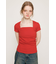 SQUARE NECK CUT トップス