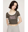 FRONT LOGO RIB トップス