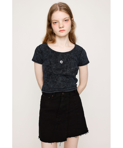 AGING LOGO CUT トップス