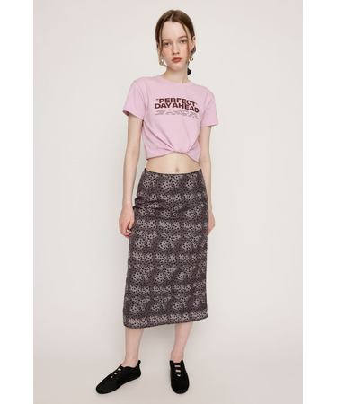 LEOPARD MIDI スカート