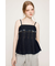 PLEATS DENIM CAMI トップス