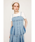 PLEATS DENIM CAMI トップス