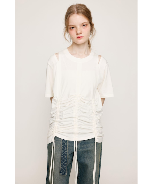 STEPHEM SHIRRING Tシャツ