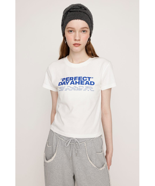 LOGO PRINT C／N トップス