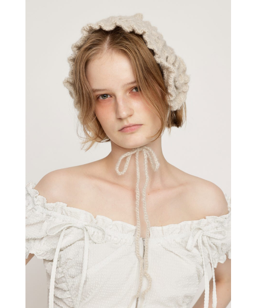 FLOWER KNIT HEADドレス