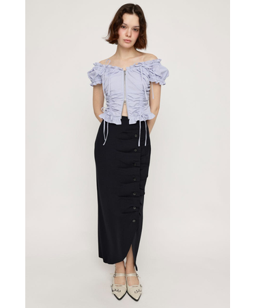 FRONT BUTTON KNIT スカート