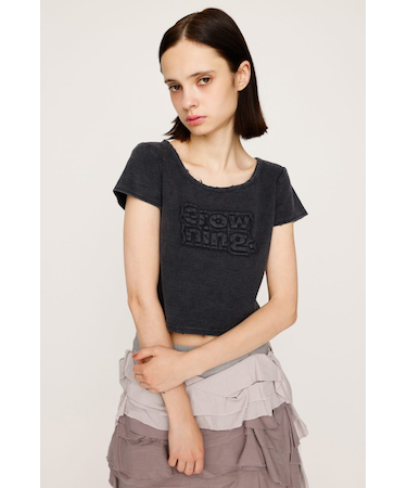 FRONT PATCH RIB Tシャツ