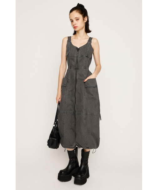 FRONT ZIP POCKET ワンピース