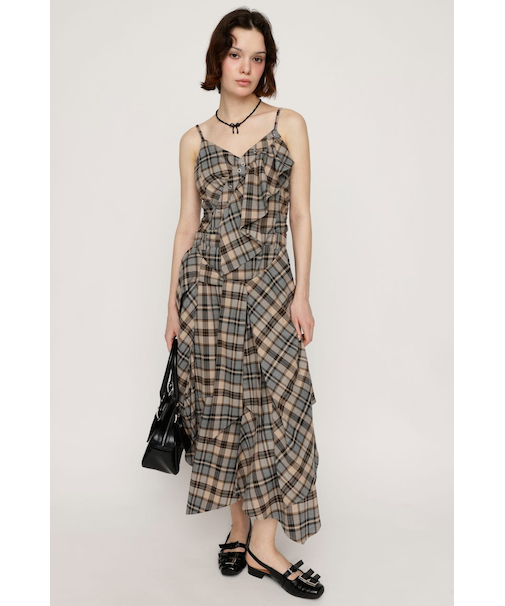 ASYMMETRY HEM CAMI ロングワンピース