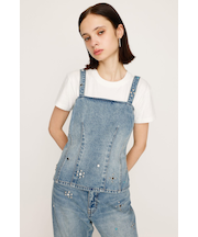 STUDS DENIM BUSTIER-B