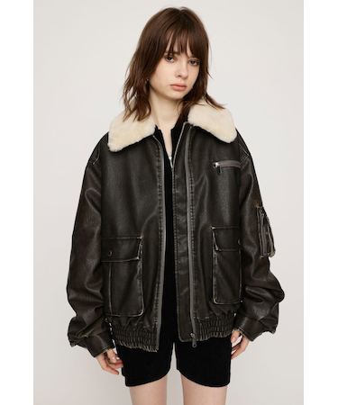 【LIMITED ITEM】VINTAGE F／LEATHER S／ブルゾン