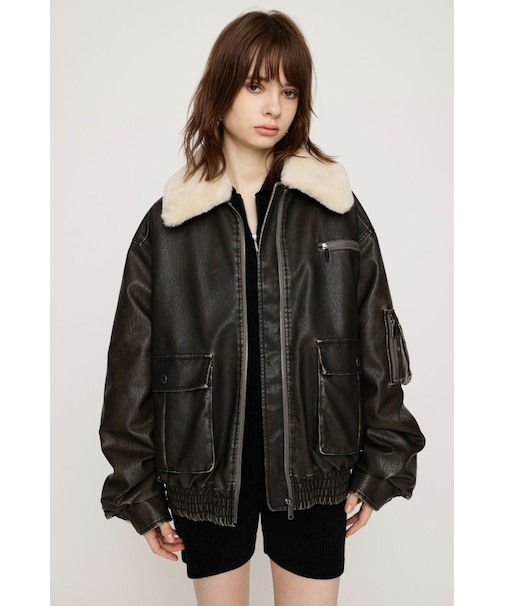【LIMITED ITEM】VINTAGE F／LEATHER S／ブルゾン