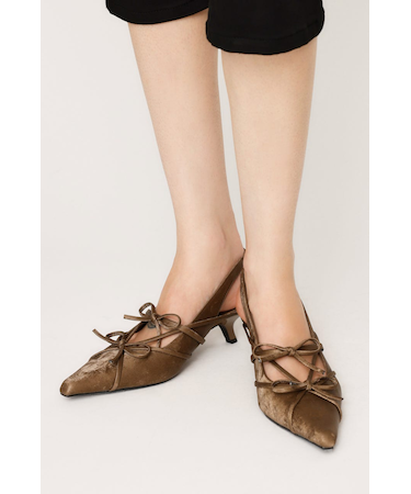 SLING BACK RIBBON ミュール