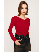 OFF SHOULDER CUT トップス