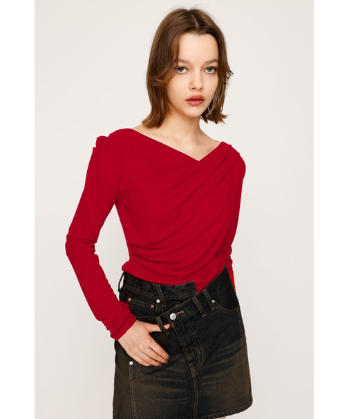 OFF SHOULDER CUT トップス