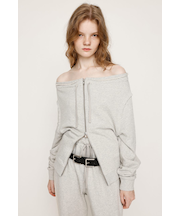 OFF SHOULDER SWEAT トップス