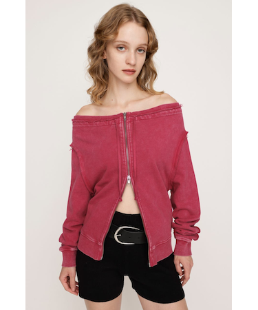 OFF SHOULDER SWEAT トップス