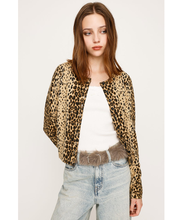 COMPACT LEOPARD カーディガン