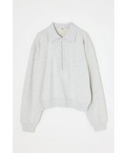 【THROW】ZIP COLLAR SW トップス