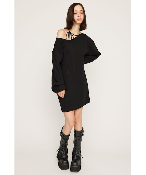 ASYMMETRY NECK LOOSE ワンピース