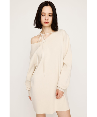 ASYMMETRY NECK LOOSE ワンピース
