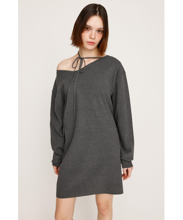 ASYMMETRY NECK LOOSE ワンピース