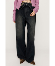 LAYERED STRAIGHT DENIM パンツ