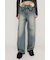 LAYERED STRAIGHT DENIM パンツ