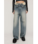 LAYERED STRAIGHT DENIM パンツ