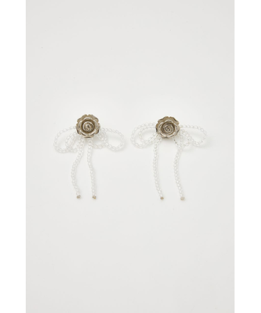 ROSE MOTIF BEADS P／EARRINGS