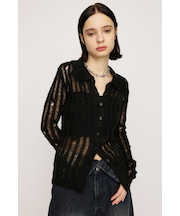 DAMAGE KNIT カーディガン