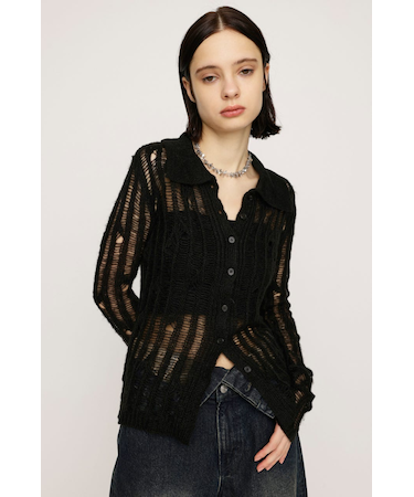 DAMAGE KNIT カーディガン