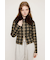 F／FUR COLLAR KNIT トップス