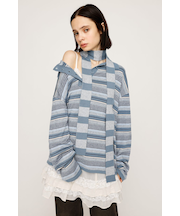 HG KNIT ASYMMETRY トップス