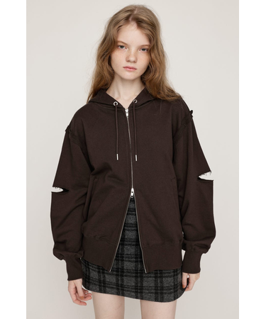 SLIT ZIP SW パーカー