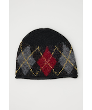 ARGYLE JQ KNIT BEANIE