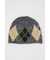 ARGYLE JQ KNIT BEANIE