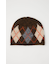 ARGYLE JQ KNIT BEANIE
