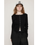 FRONT BUTTON CUT RIB トップス