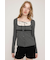 LACE DOCKING KNIT トップス