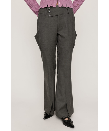 WIDE BELT FLARE パンツ