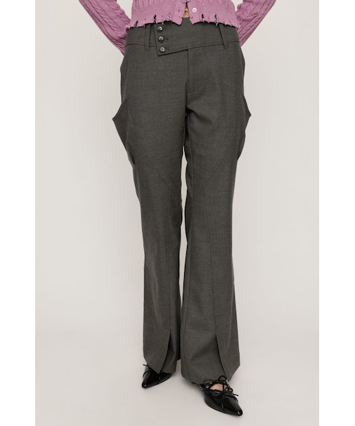 WIDE BELT FLARE パンツ