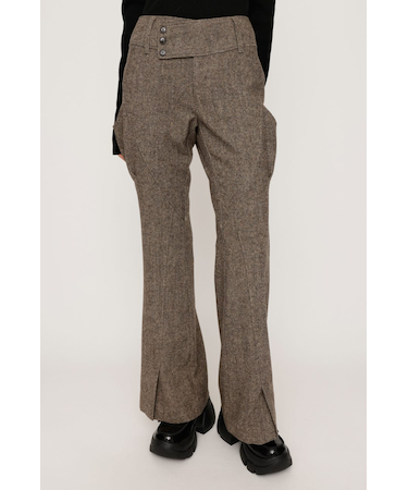 WIDE BELT FLARE パンツ