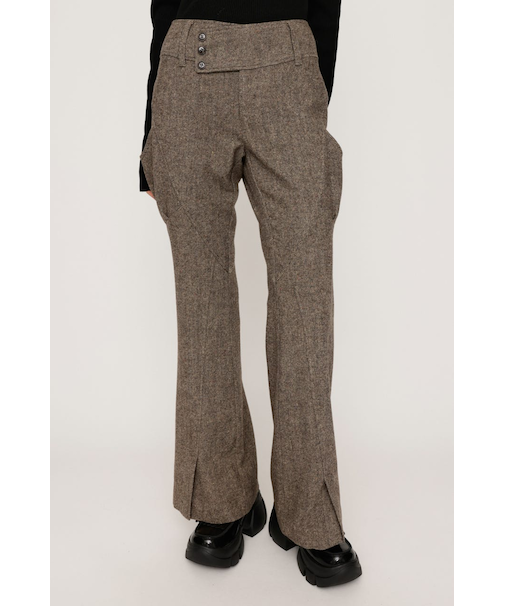 WIDE BELT FLARE パンツ