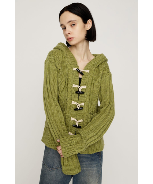 TOGGLE BUTTON CABLE KNIT カーディガン｜スライの通販｜&mall（アンド