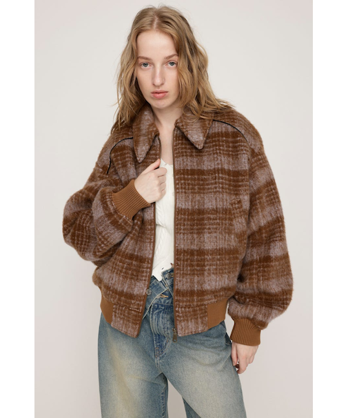 SHAGGY CHECK ブルゾン
